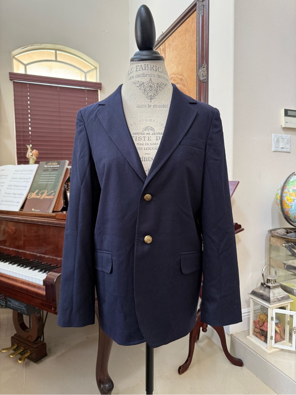 Talbots Kids Navy Blazer with Gold Buttons